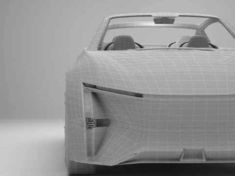 Generic Future EV SUV 2050 3D Model