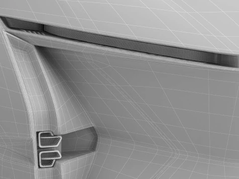 Generic Future EV SUV 2050 3D Model