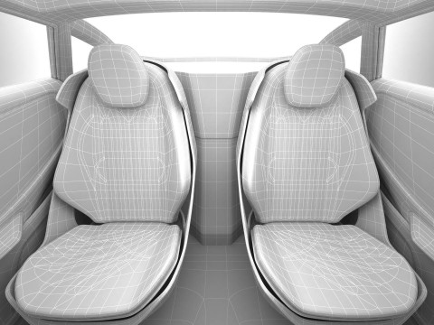 Generic Future EV SUV 2050 Modello 3D