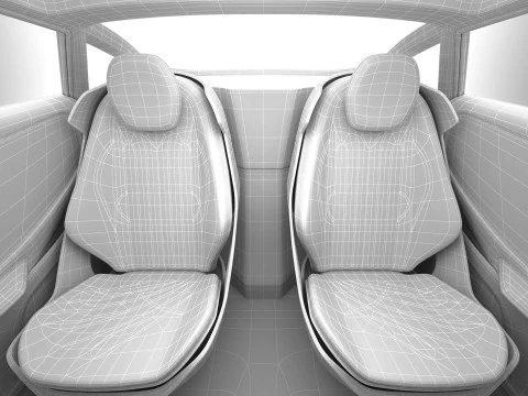 Generic Future EV SUV 2050 3D Model