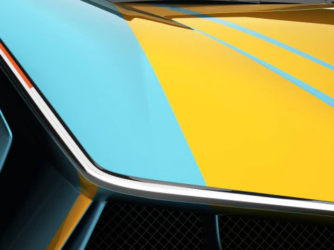 Generic Future EV Supercar 2050 3D Model