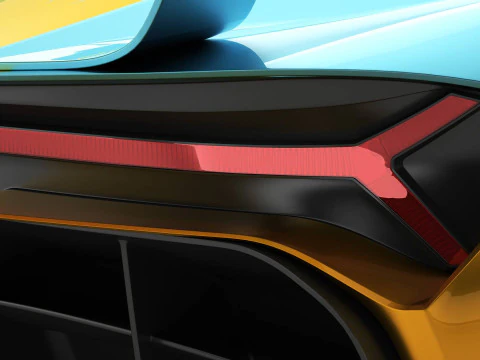 Generic Future EV Supercar 2050 3D Model