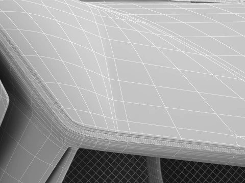 Generic Future EV Supercar 2050 3D Model