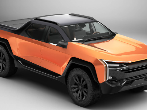 Generic Future EV Pickup Modelo 3D