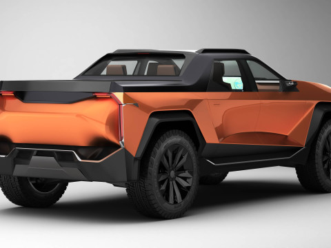 Generic Future EV Pickup 3D Model