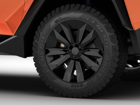 Generic Future EV Pickup 3D Model