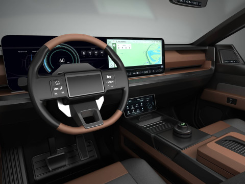 Generic Future EV Pickup 3D Model