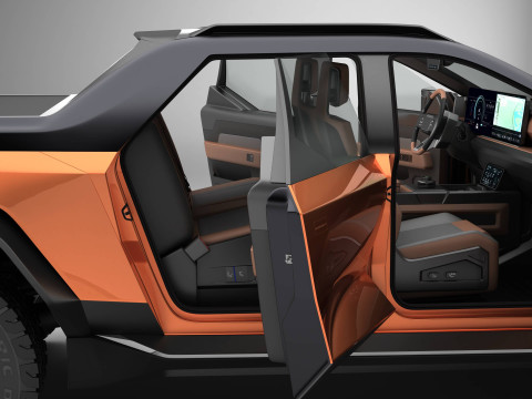 Generic Future EV Pickup 3D Model