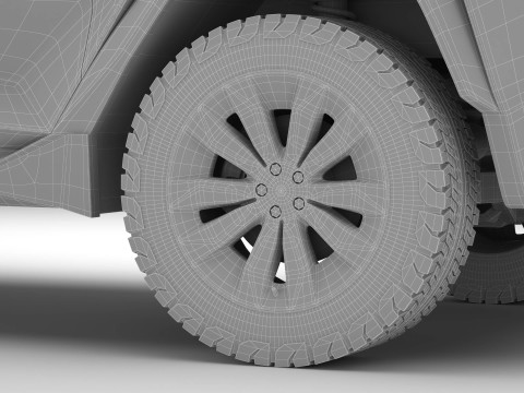 Generic Future EV Pickup 3D Model