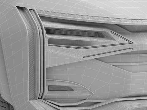 Generic Future EV Pickup 3D Model