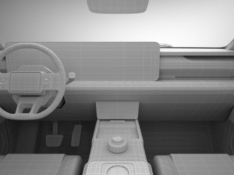 Generic Future EV Pickup 3D Model