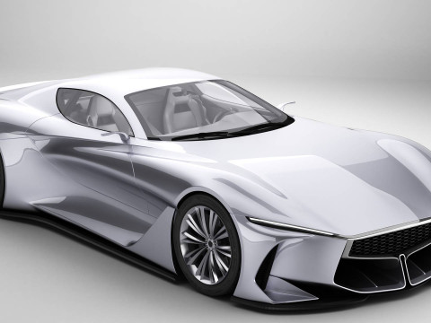 Generic Future EV Sportcoupe 3D Модель