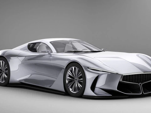 Generic Future EV Sportcoupe 3D Model