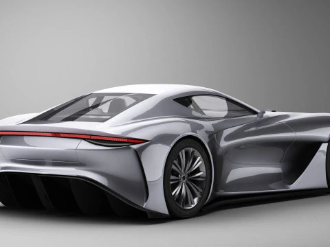Generic Future EV Sportcoupe 3D Model