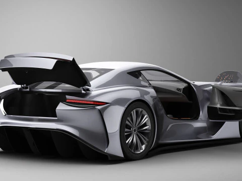 Generic Future EV Sportcoupe 3D Model
