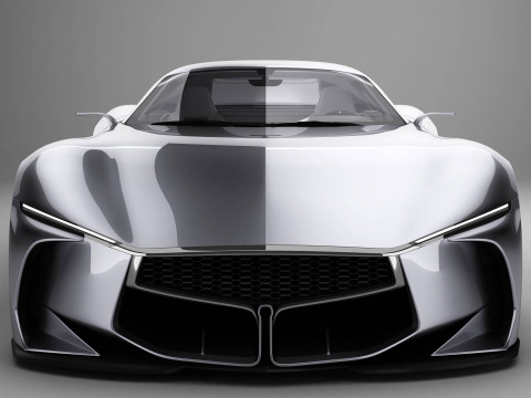 Generic Future EV Sportcoupe 3D Model