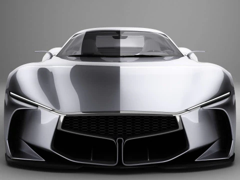 Generic Future EV Sportcoupe 3D Model