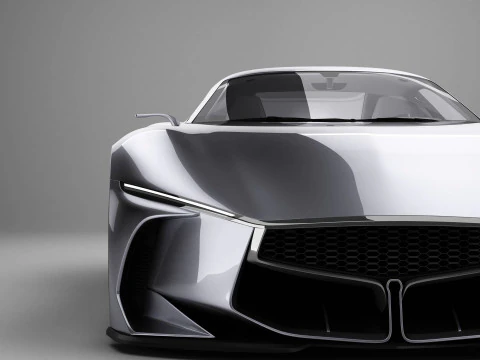 Generic Future EV Sportcoupe 3D Model