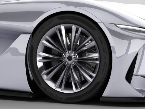 Generic Future EV Sportcoupe 3D Model