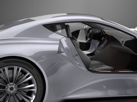 Generic Future EV Sportcoupe 3D Model