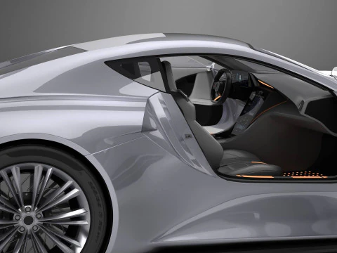 Generic Future EV Sportcoupe 3D Model