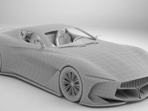 Generic Future EV Sportcoupe 3D Model
