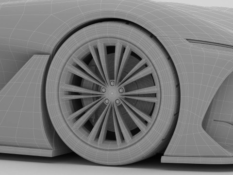 Generic Future EV Sportcoupe 3D Model