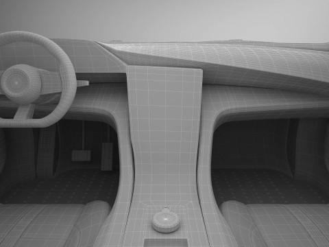 Generic Future EV Sportcoupe 3D Model