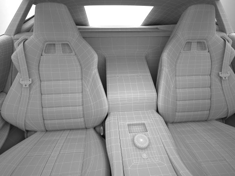 Generic Future EV Sportcoupe 3D Model
