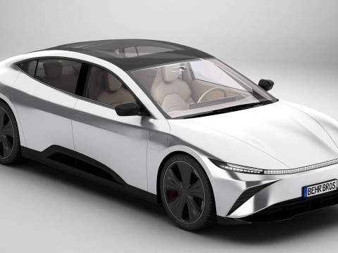 Generic Modern Sedan 3D Модель