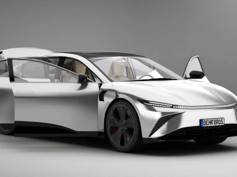 Berlina moderna generica Modello 3D