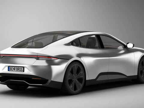 Berlina moderna generica Modello 3D