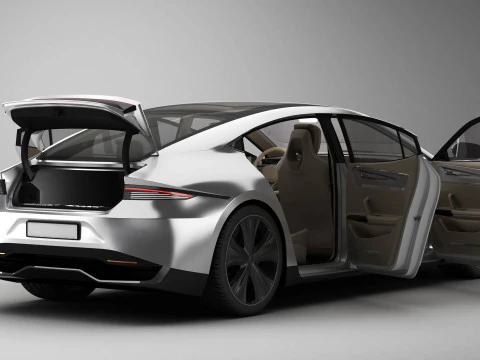 Berlina moderna generica Modello 3D