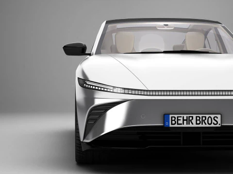 Berlina moderna generica Modello 3D