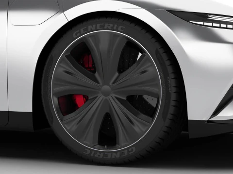 Berlina moderna generica Modello 3D