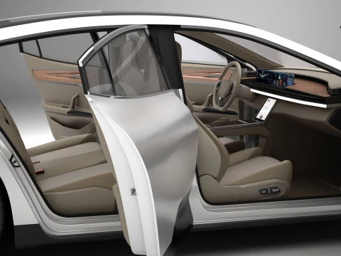 Berlina moderna generica Modello 3D