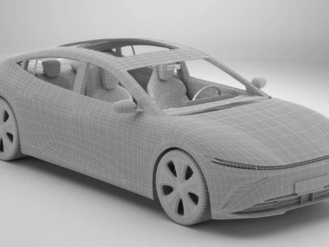 Berlina moderna generica Modello 3D