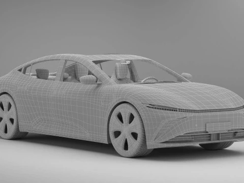 Berlina moderna generica Modello 3D