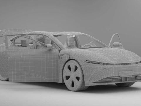 Berlina moderna generica Modello 3D