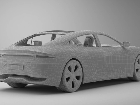 Generic Modern Sedan Modelo 3D