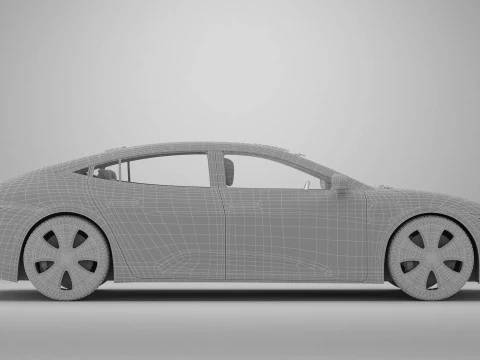 Berlina moderna generica Modello 3D