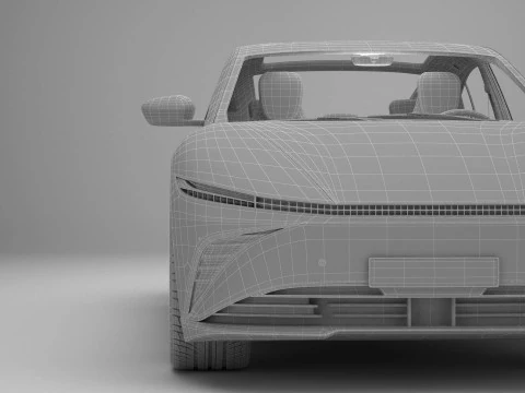 Berlina moderna generica Modello 3D