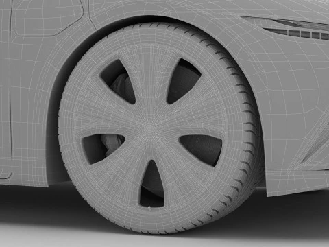 Berlina moderna generica Modello 3D