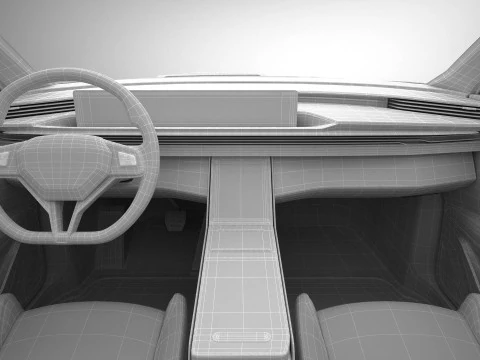 Berlina moderna generica Modello 3D