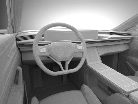 Berlina moderna generica Modello 3D