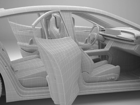 Generic Modern Sedan Modelo 3D