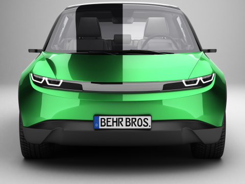 Generic Modern Compact Car 3D Model