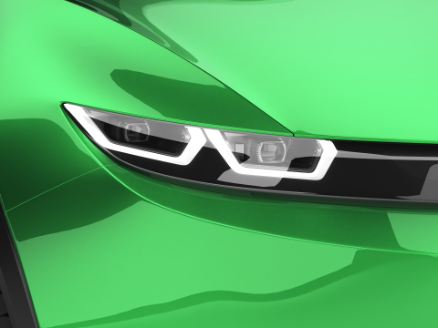 Generic Modern Compact Car 3D Model