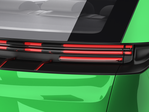 Generic Modern Compact Car 3D Model