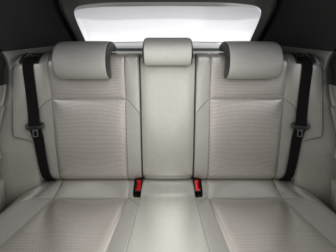 Generic Modern Compact Car 3D Model